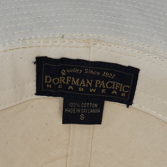 Dorfman Pacific DPC Men's Cotton Twill Belted Safari Hat Size Small Cream. - Picture 6 of 10